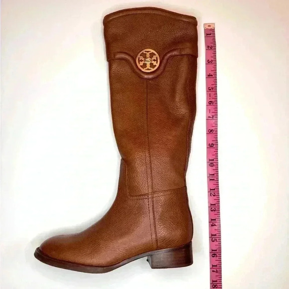 Tory Burch Women’s Selma Leather Riding Boots size 5.5 M - Picture 4 of 13